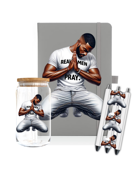 Real men pray- Journal UV DTF