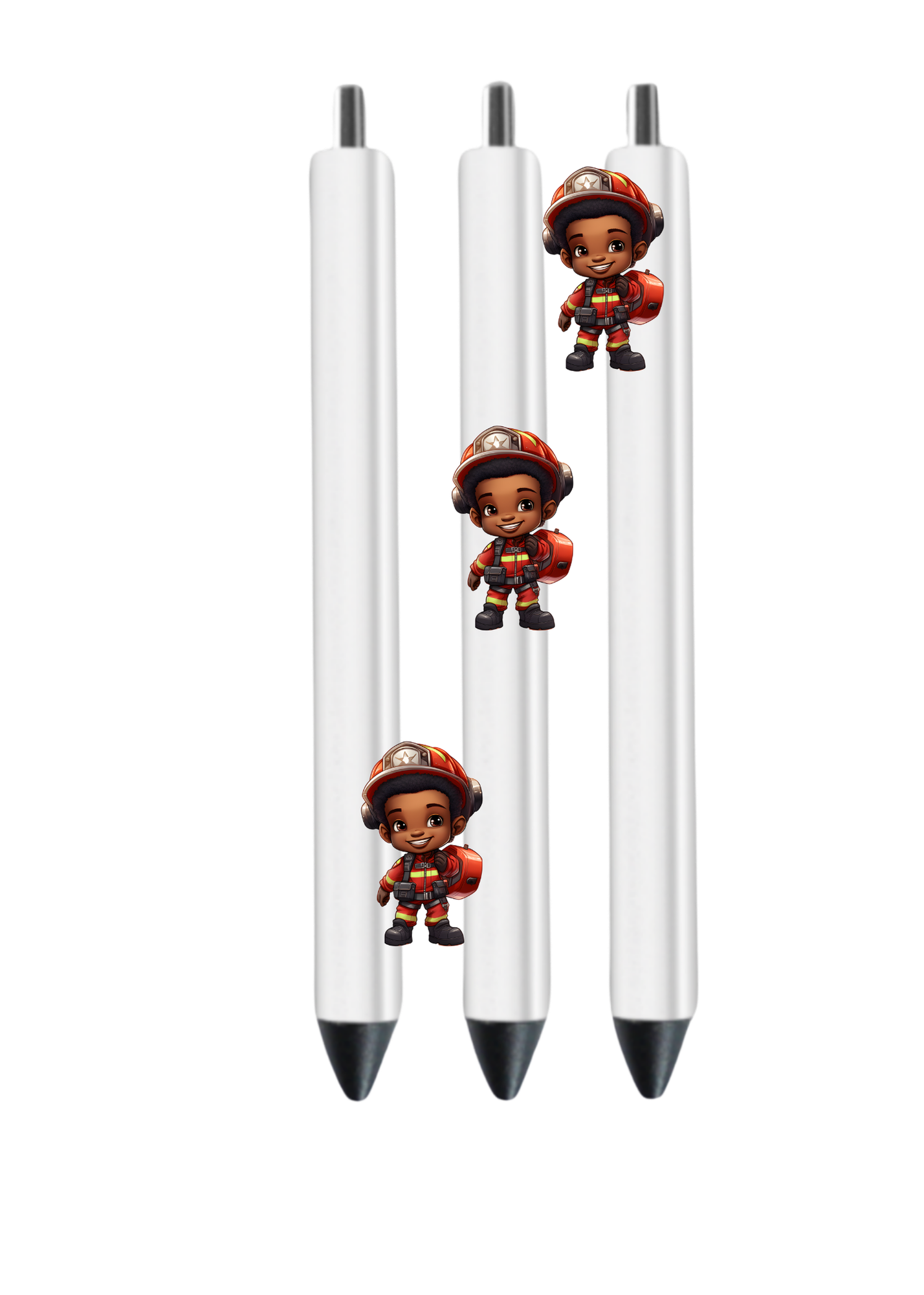 Little Boy Fire Figther (Black) -UV DTF