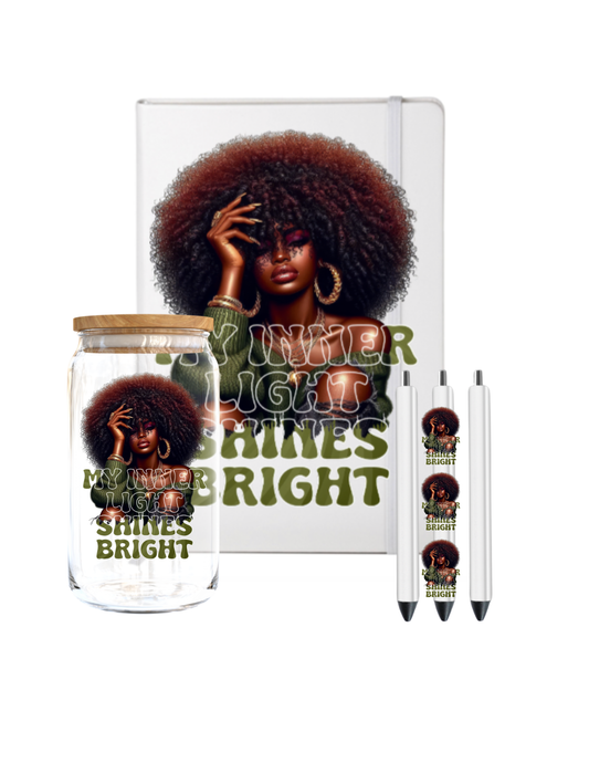 My inner Light shines bright-( Melanin Women ) -UV DTF