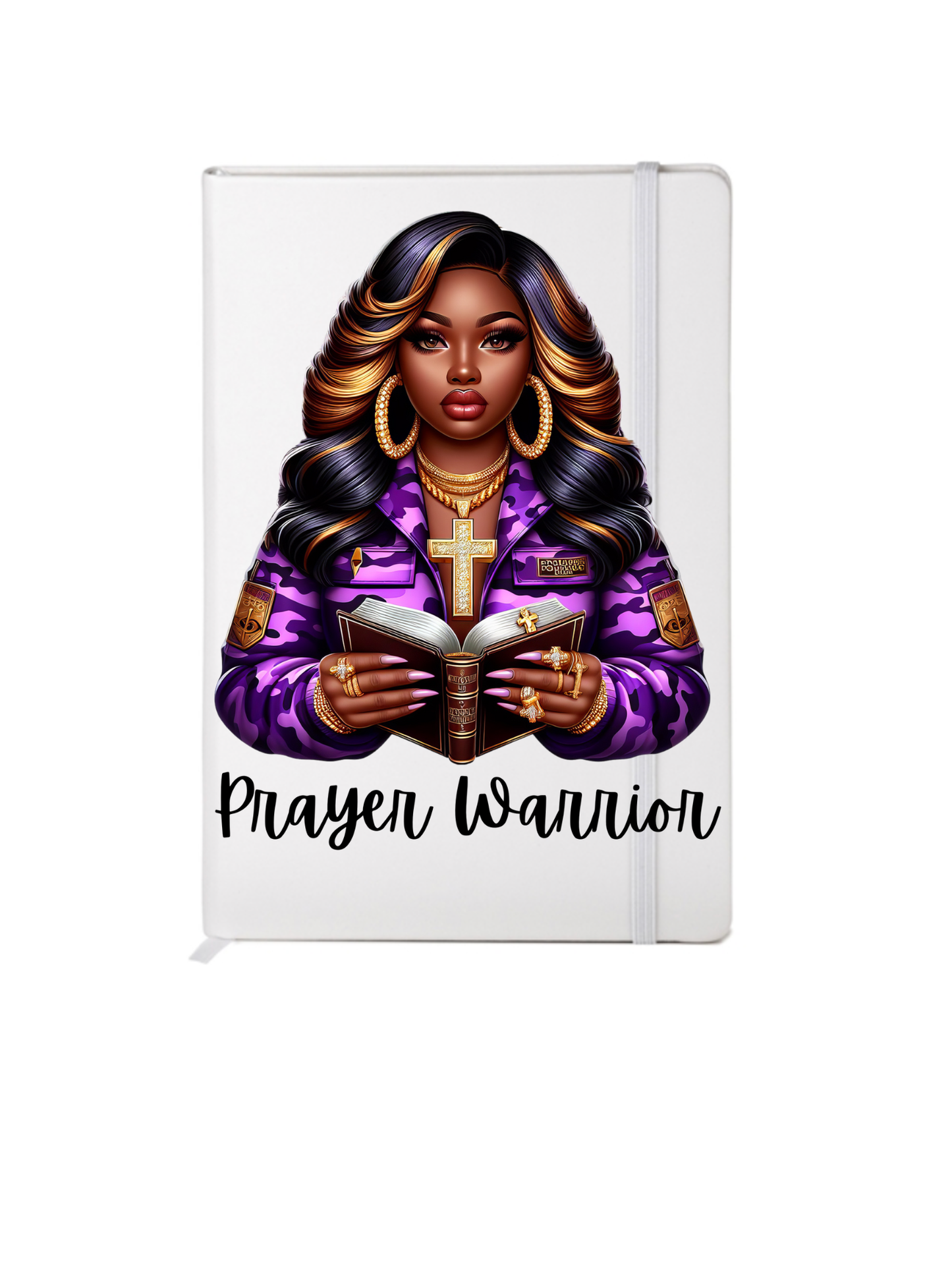 Prayer Warrior in purple-(Christian & Melanin related)-UV DTF