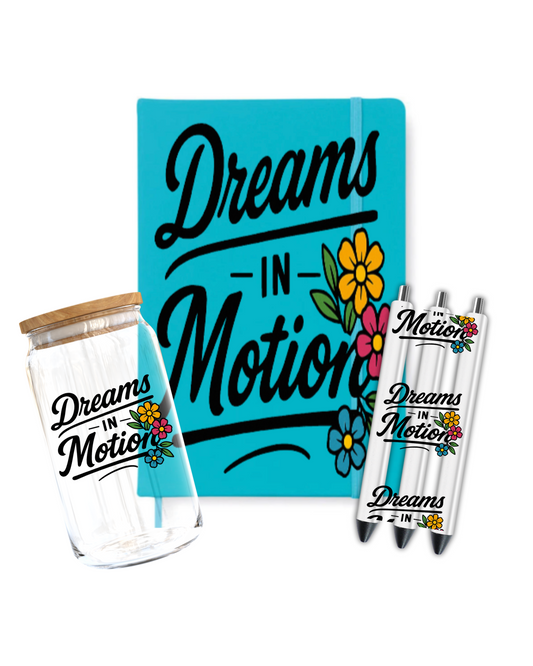 Dreams in motion-Journal UV DTF DECAL
