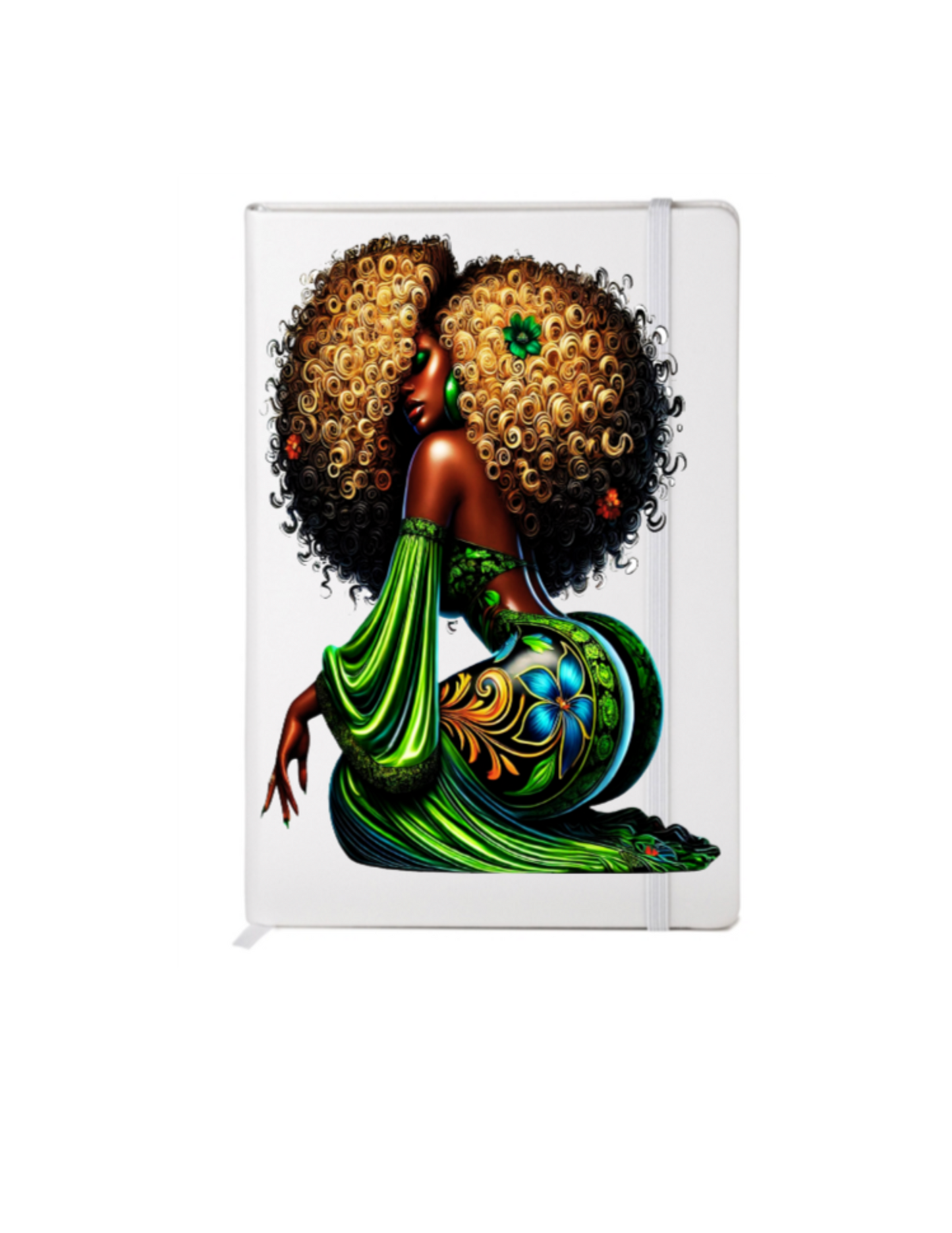 Black woman ( GREEN DRESS) -UV DTF