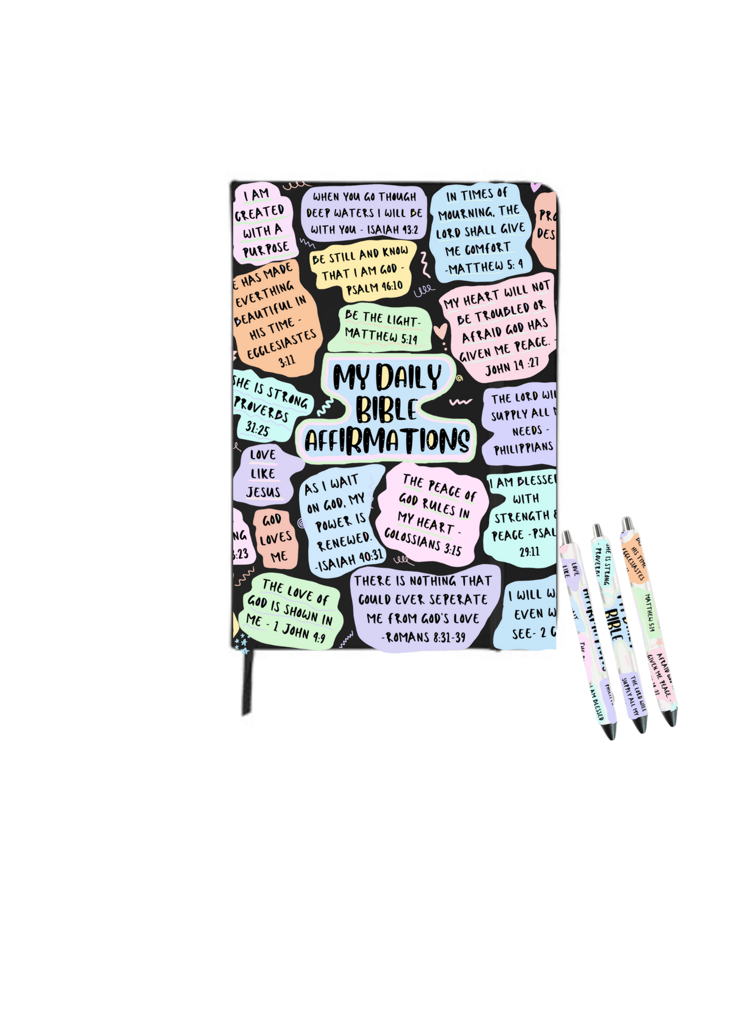My Daily Bible Affirmations | Journal UV DTF DECAL