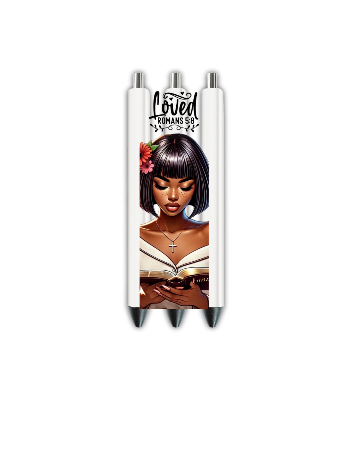 Loved Romasn 5:8 -Journal UV DTF DECAL