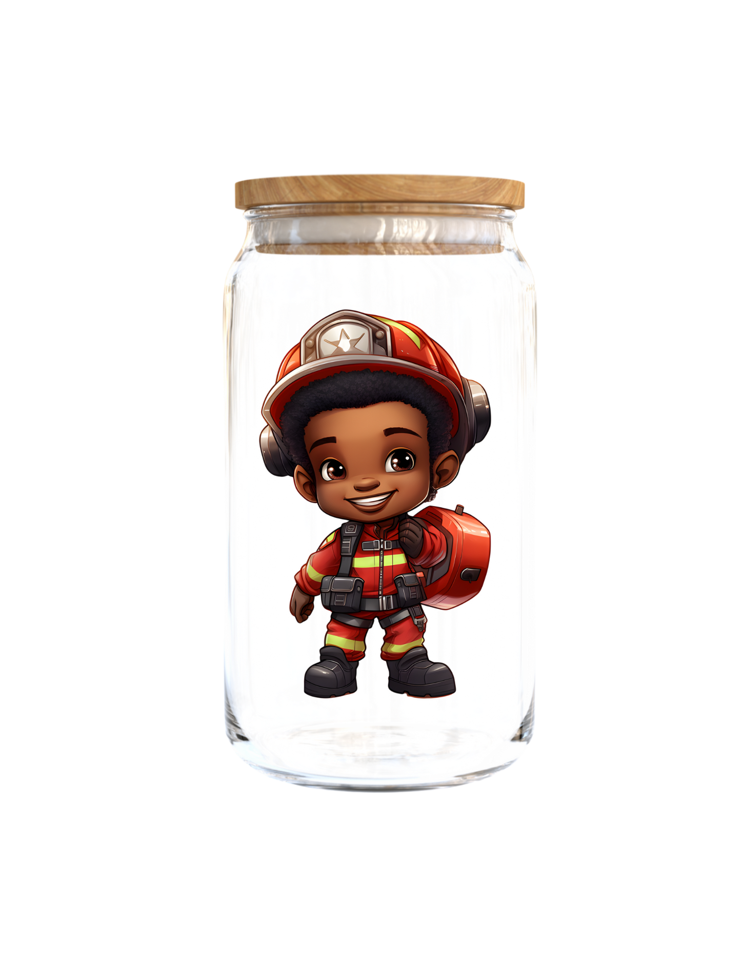 Little Boy Fire Figther (Black) -UV DTF