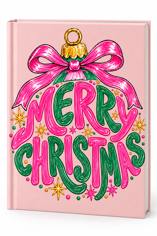 Merry Christmas (Pink & Green) - (Christmas theme ) -UV DTF