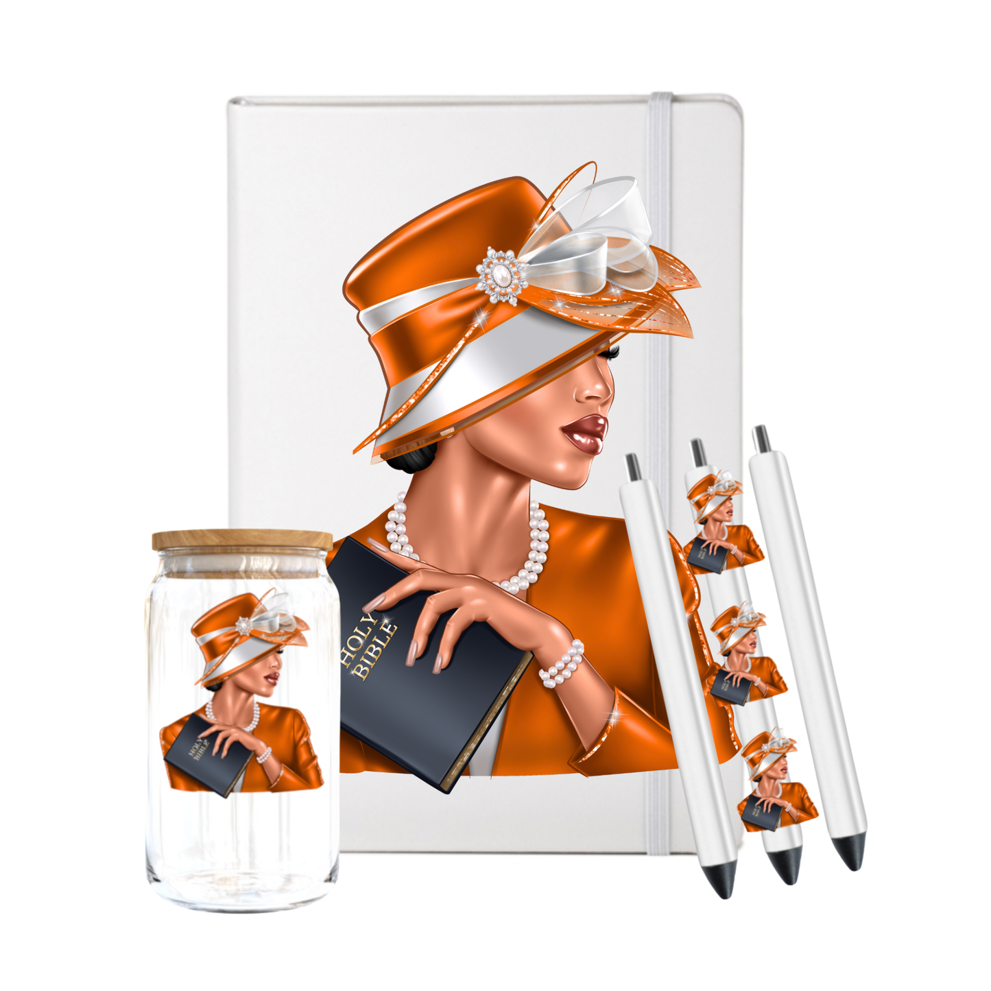 Church lady -Orange-UV DTF