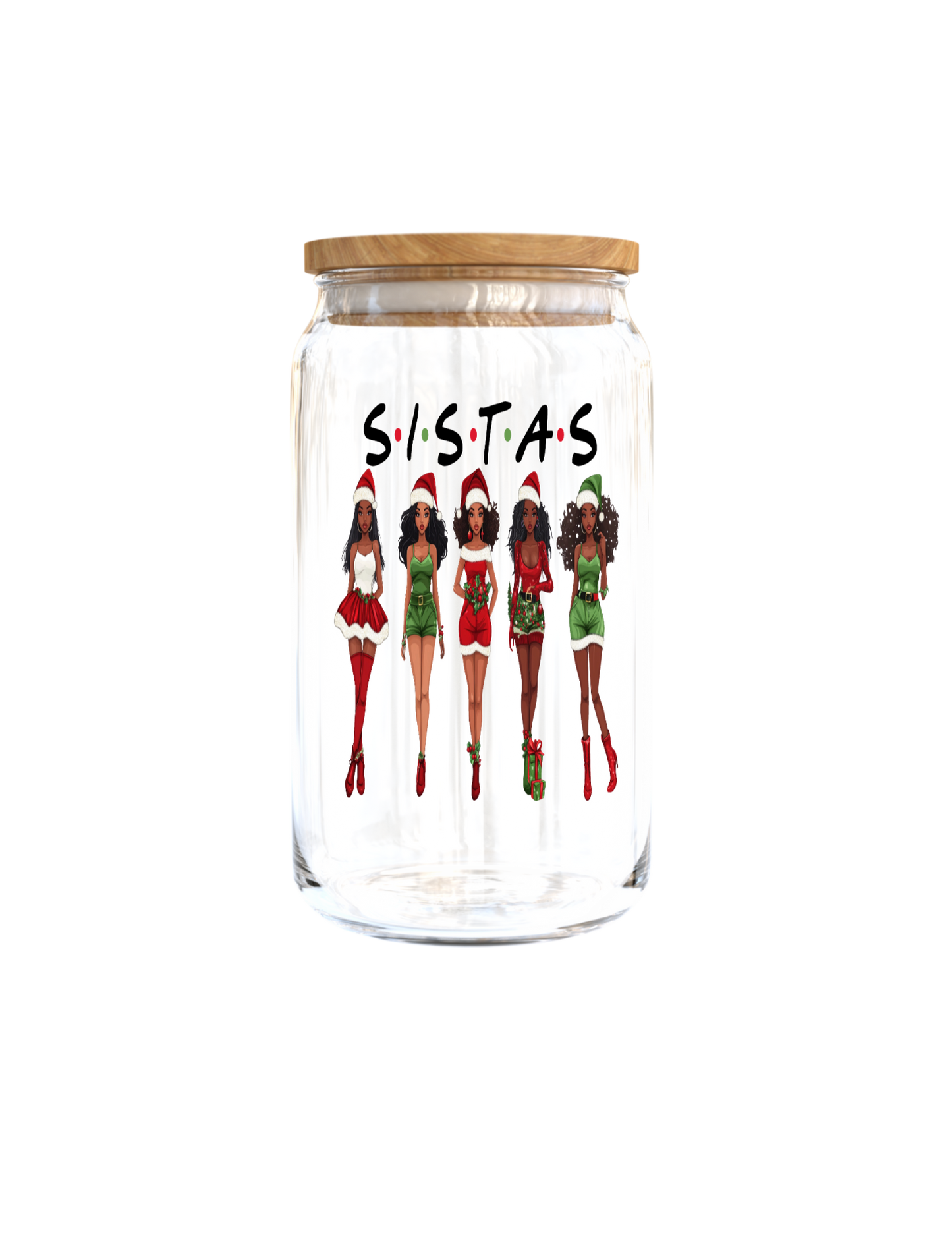 Sistas Christmas (Melanin Women)-UV DTF
