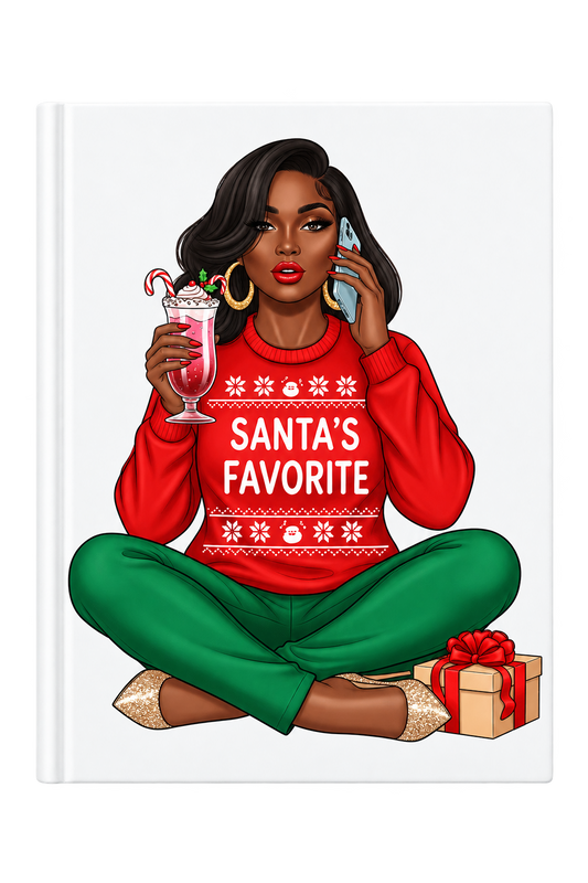Santa's Favorite ( hair is down ) (Christmas theme)  -UV DTF
