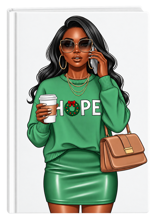 Hope (Green Sweater)  ( Christmas Theme) -UV DTF
