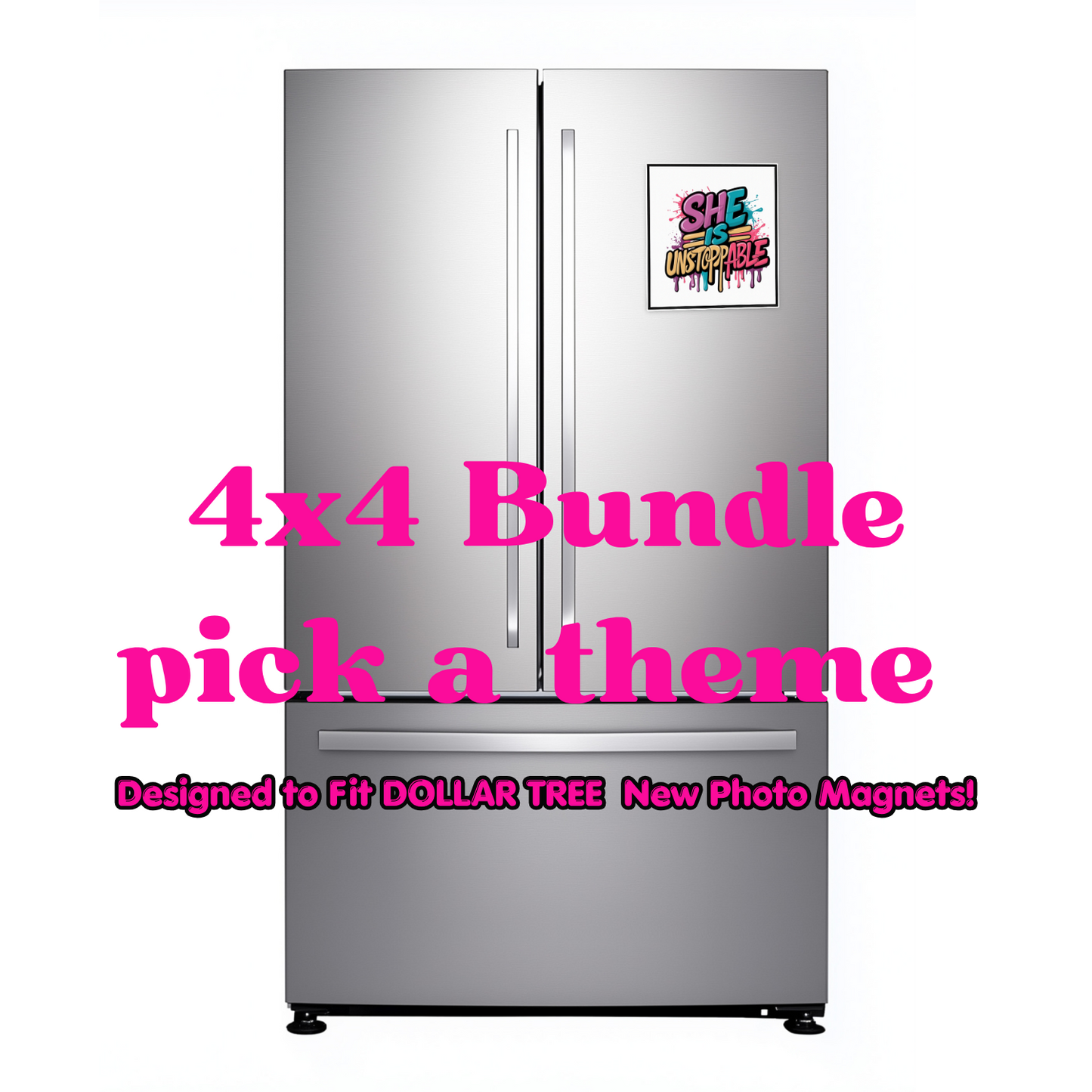 15pcs- 4X4  BUNDLE Pick your theme- UVDTF