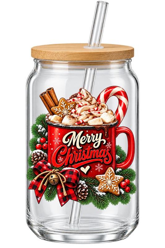 Merry Christmas  mug - 4x4 UVDTF Cups