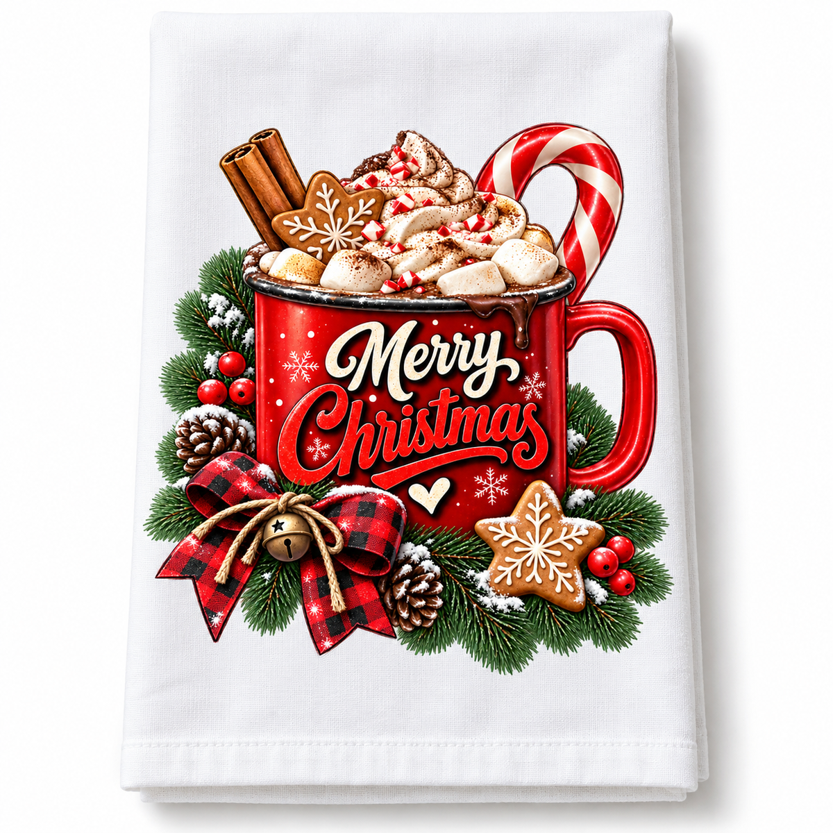 Merry Christmas - Kitchen Towel DTF