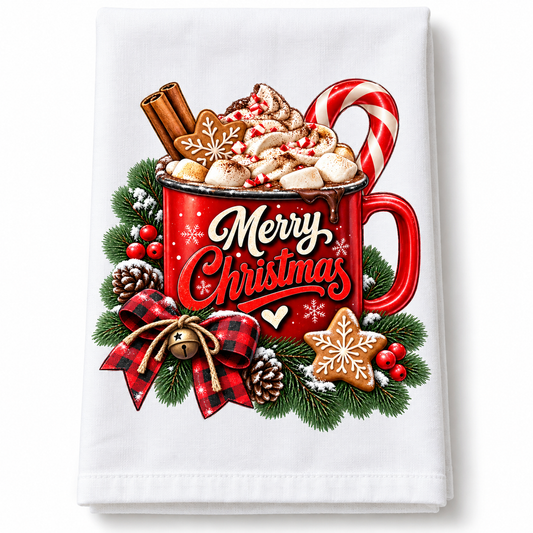 Merry Christmas - Kitchen Towel DTF