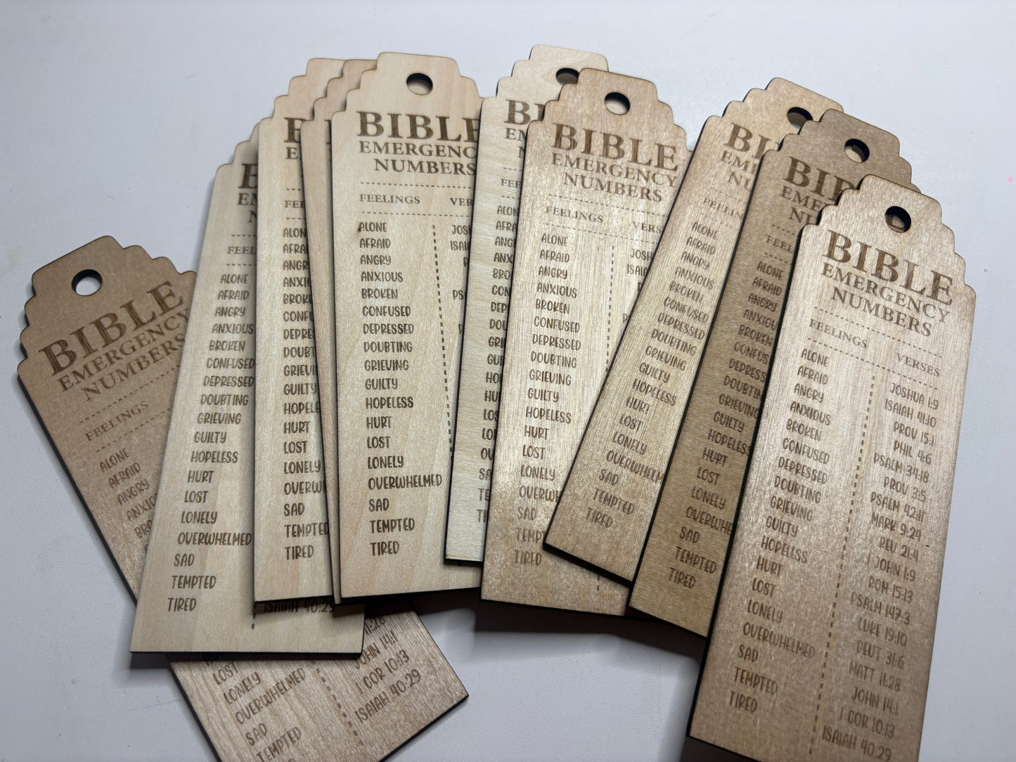 Jumbo Bible Emergency Bookmark (Tassel & Ribbon not included )