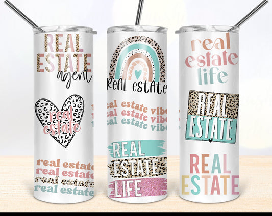 Realtor 20oz Skinny Tumbler Sublimation