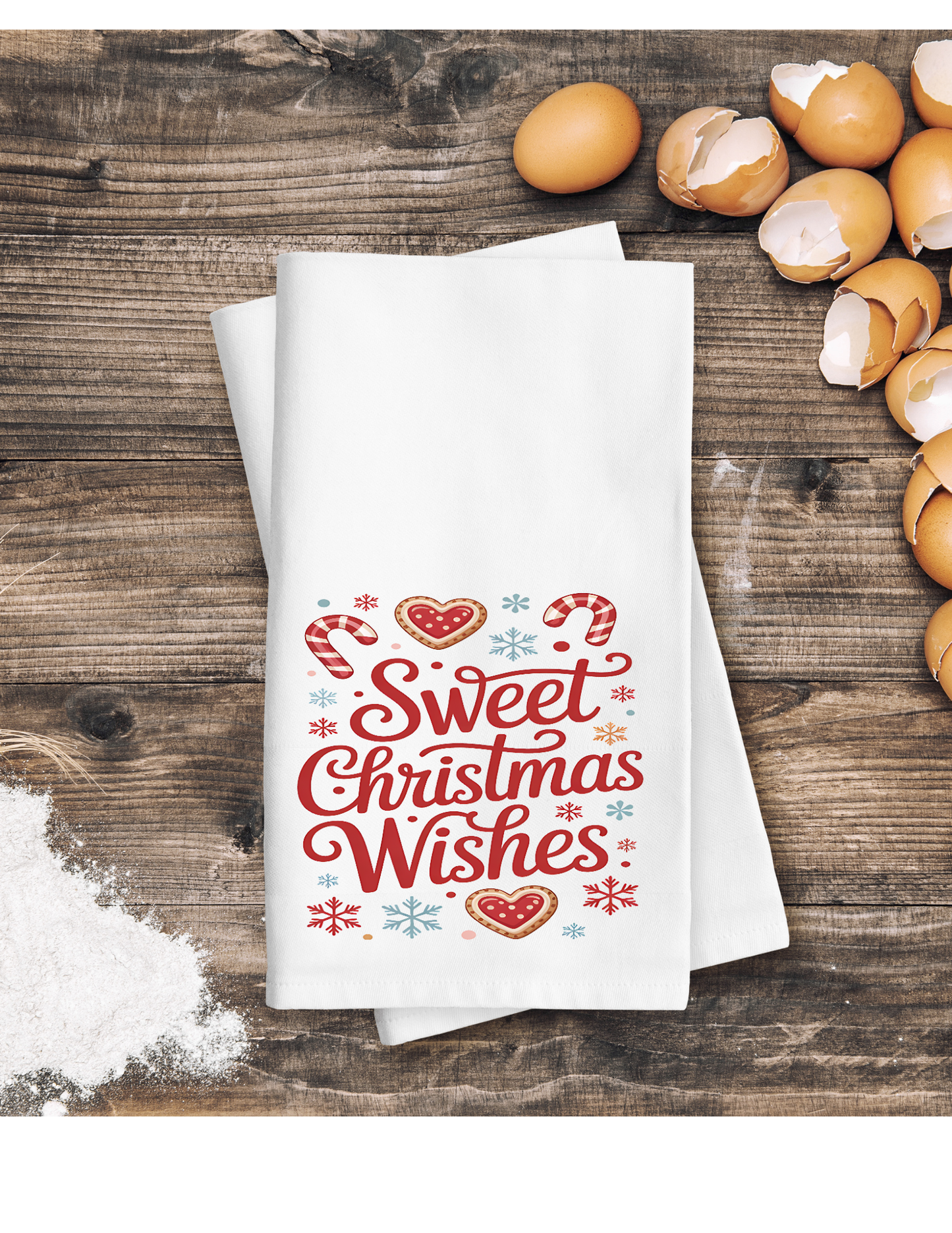 Sweet Christmas Wishes- Kitchen Towel DTF