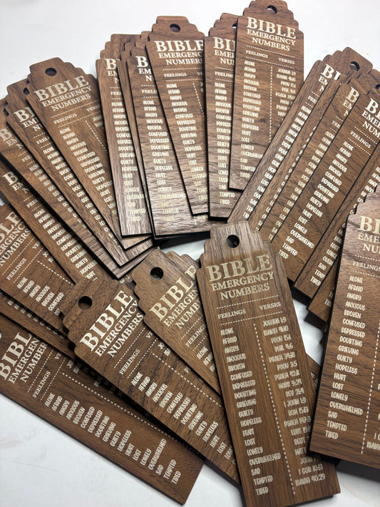 Jumbo Bible Emergency Bookmark (Tassel & Ribbon not included )