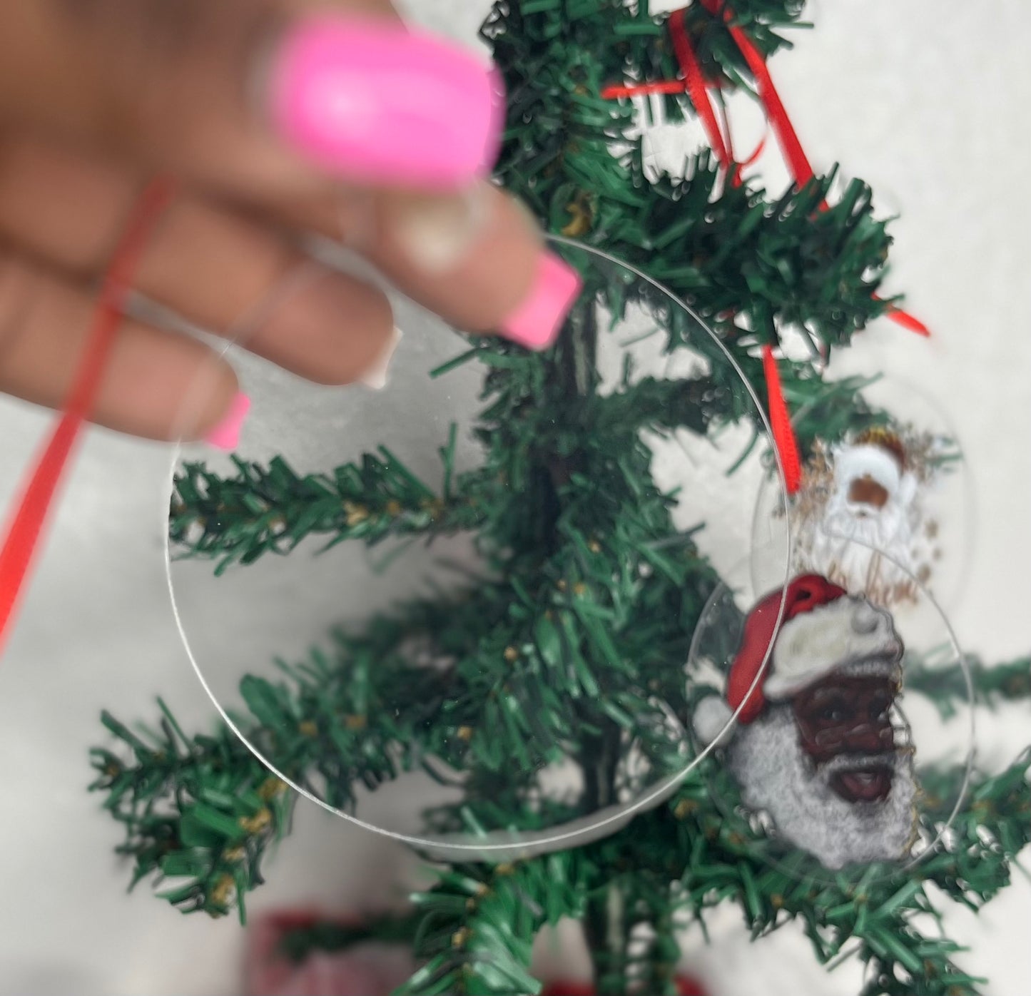 Blank Ornaments 3x3'' Round Clear Acyclic