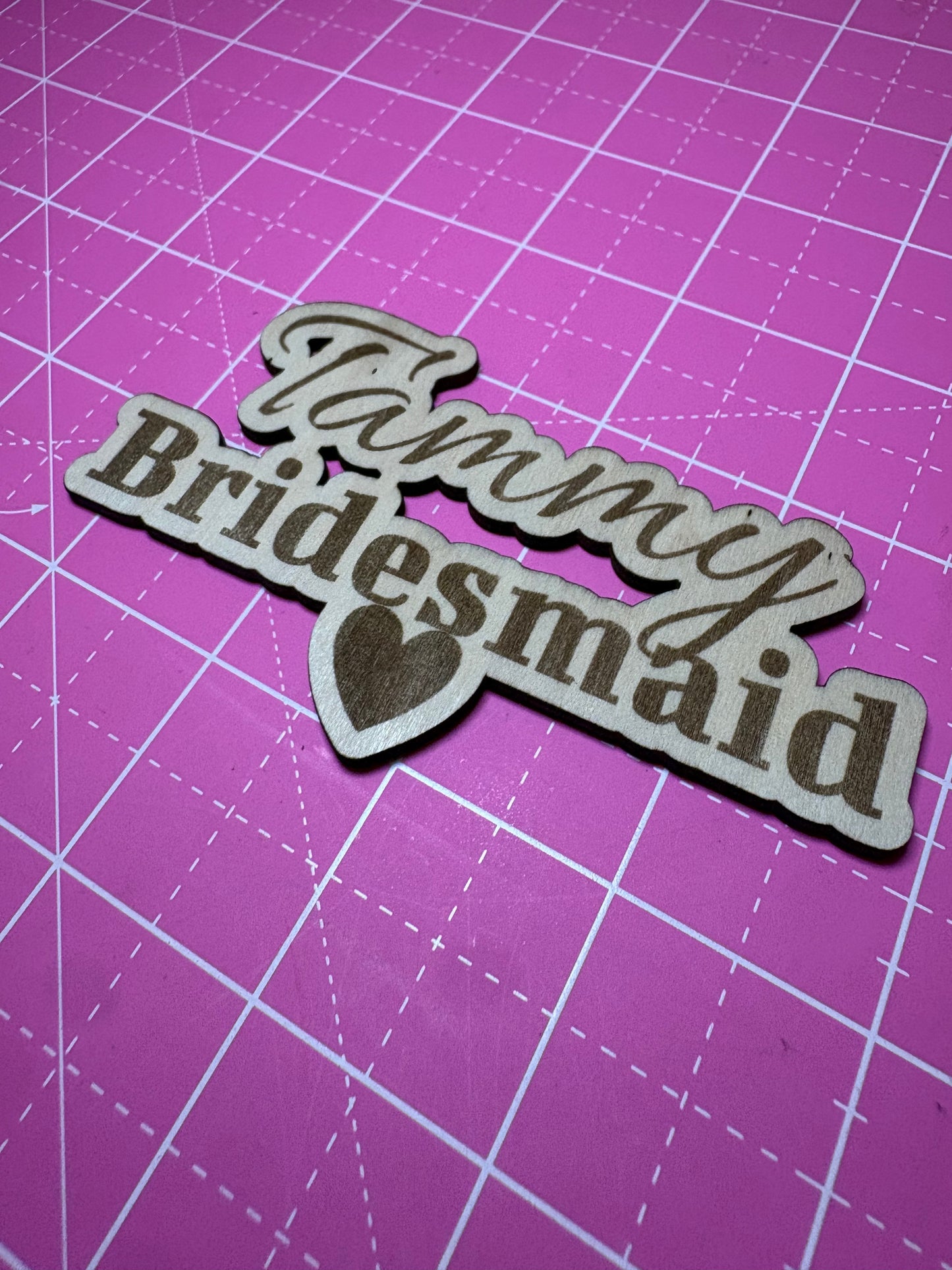 Personalized Wooden Keychains (Bridemaids)