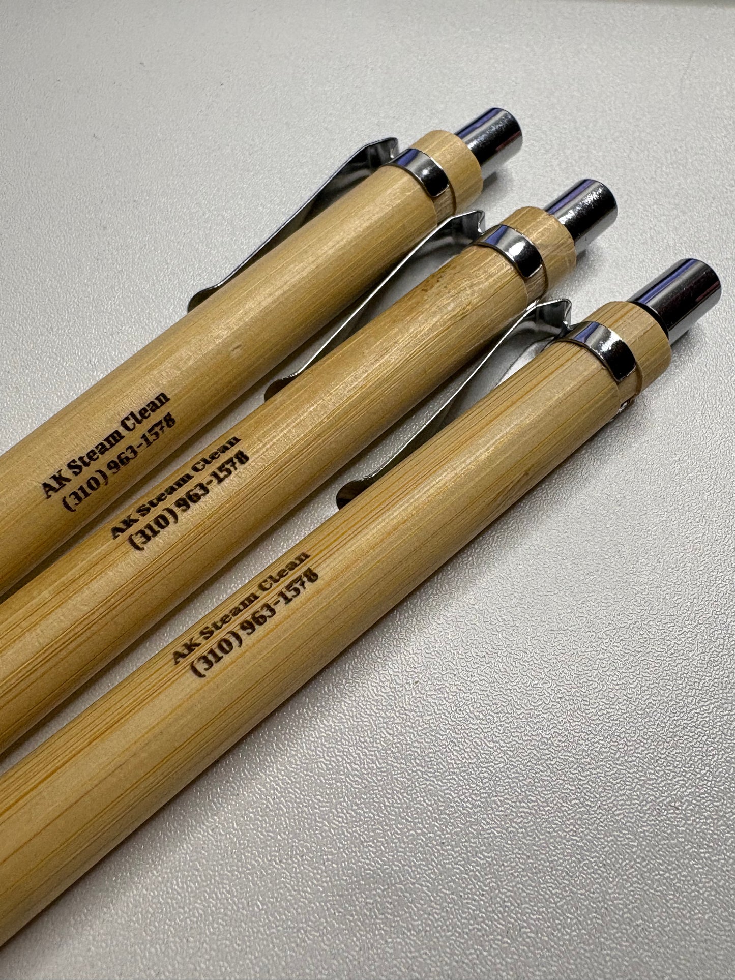 Personalized Engraved Bamboo Pens – Eco-Friendly Wedding Favors, Corporate Event Gifts, Business Giveaways, Promotional Pens (Black Ink)