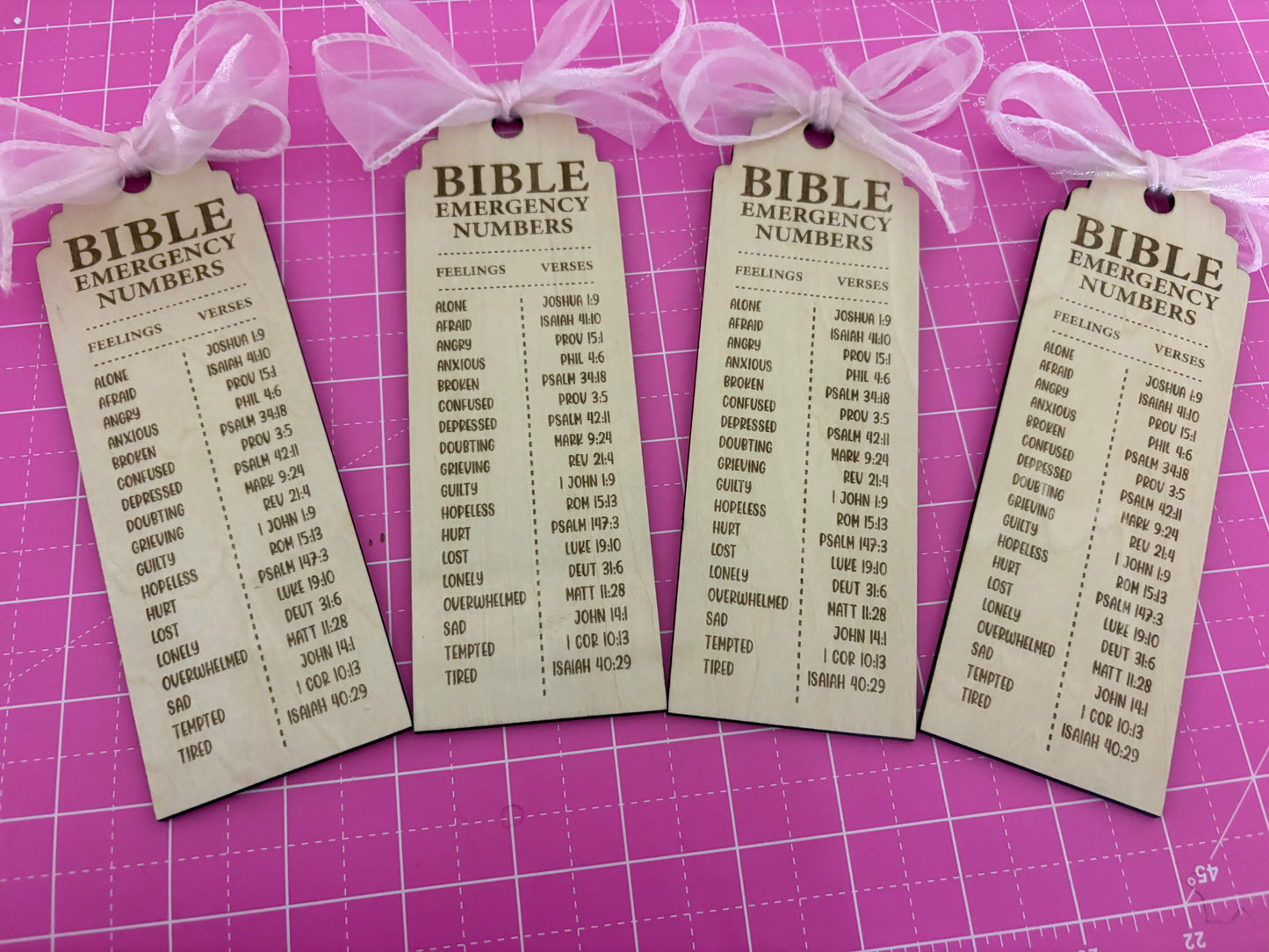 Jumbo Bible Emergency Bookmark (Tassel & Ribbon not included )