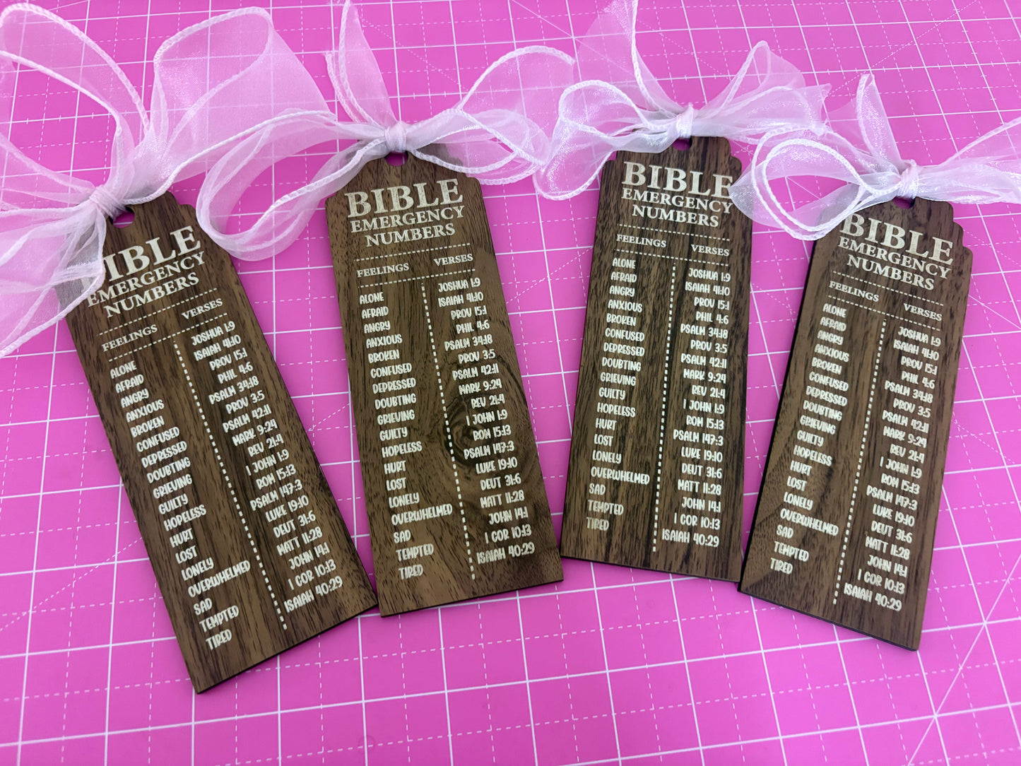 Jumbo Bible Emergency Bookmark (Tassel & Ribbon not included )