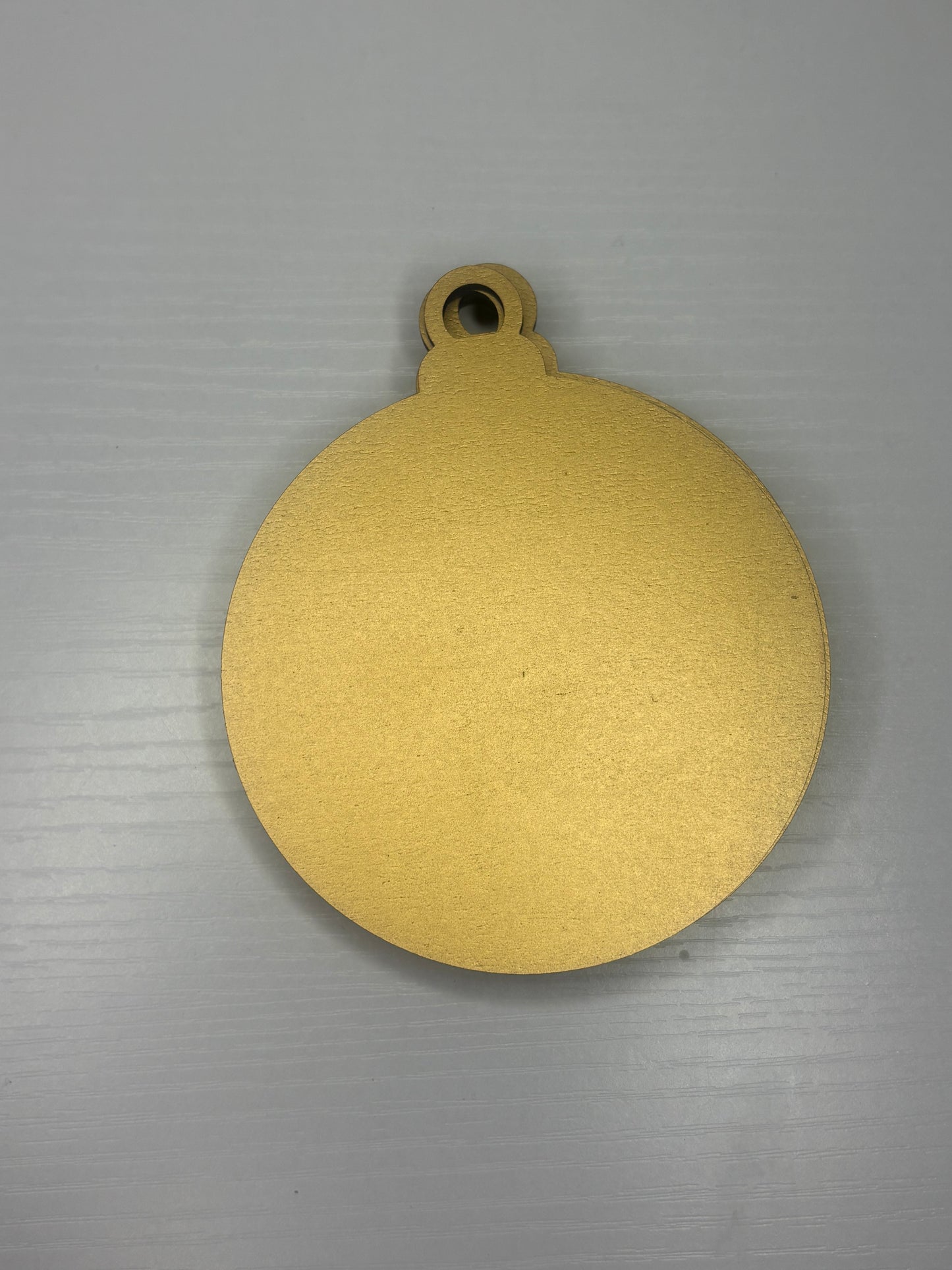 6 pcs Gold Round Ornaments