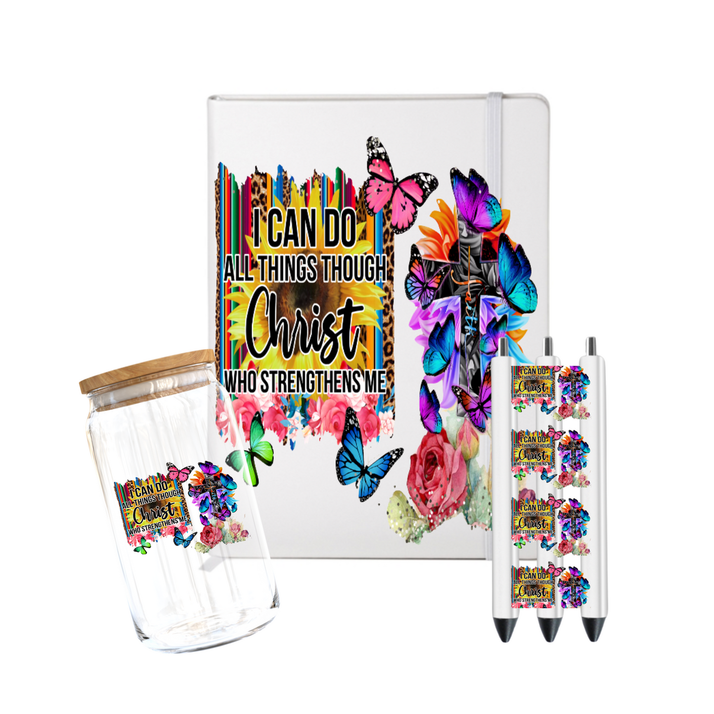 I can do all things though Christ who's Strengthens me  -UV DTF