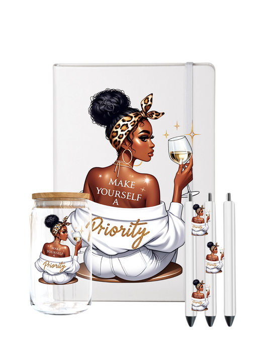 Make yourself a priority -Journal UV DTF DECAL