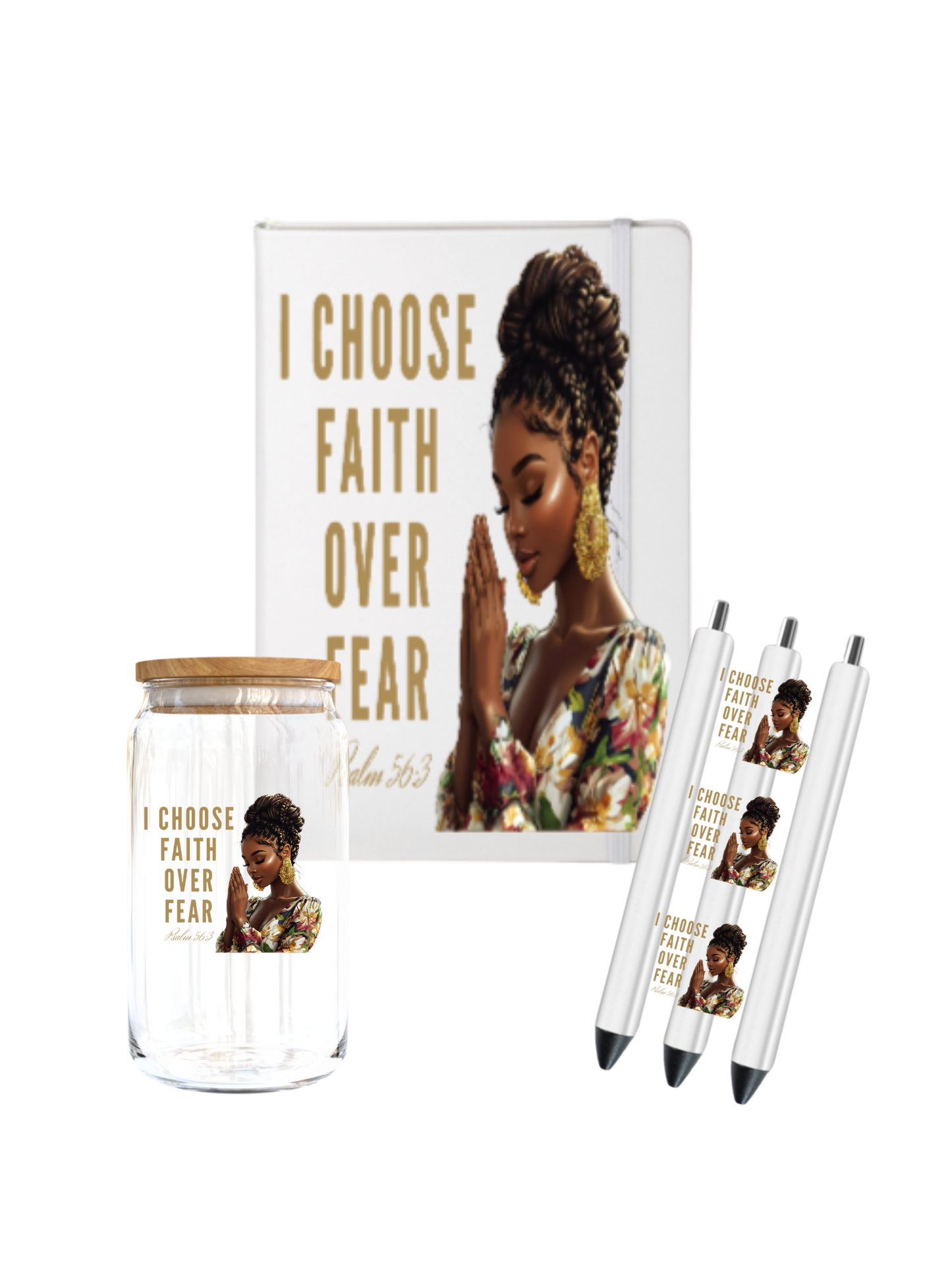 I choose faith over fear- (Christian & Melanin related)-UV DTF
