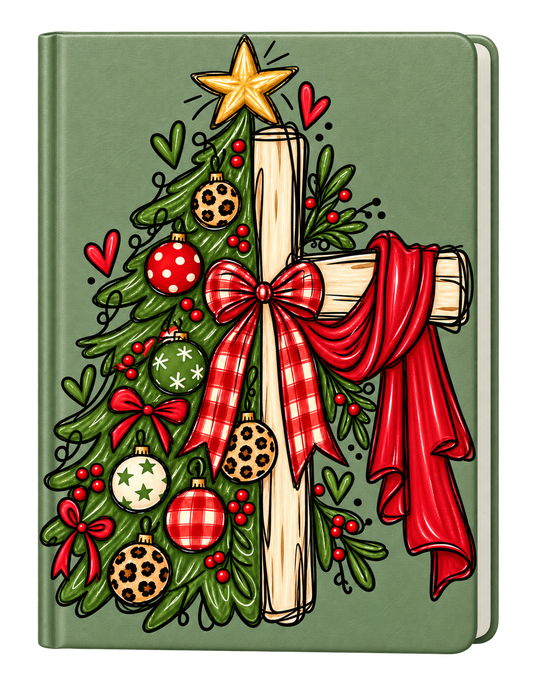 Half Tree Half Cross -(Christmas theme ) -UV DTF