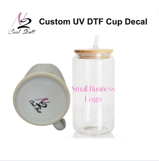 Custom Logo -UV DTF DECAL 1.5'' - 3''inches