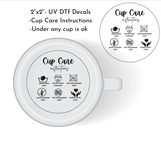 Cup Care Instructions N2coolstuff