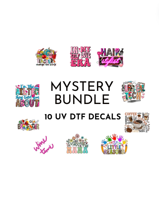 10 UV DTF Decal Bundle