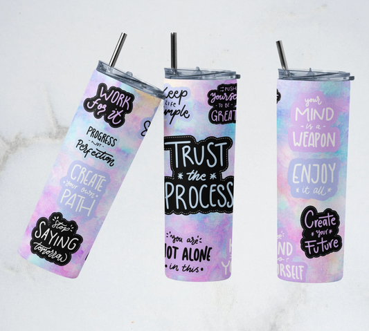 Motivation, Inspirational, Self Love 20oz Skinny Tumbler Sublimation