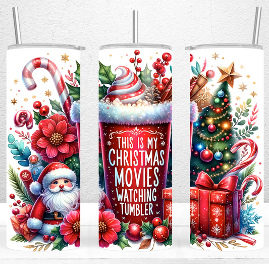 This Is My Christmas Movies Watching -20oz Skinny Tumbler