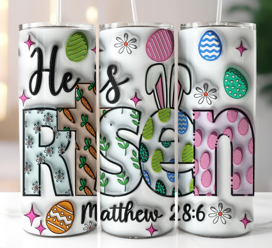 Easter Christian Inflated    -20oz Skinny Tumbler