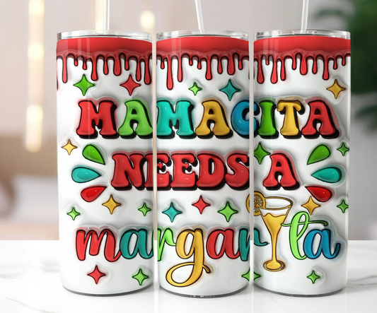 Cinco De Mayo Inflated -20oz Skinny Tumbler