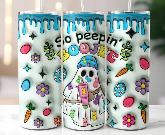 Boujee Ghost Easter Inflated  -20oz Skinny Tumbler
