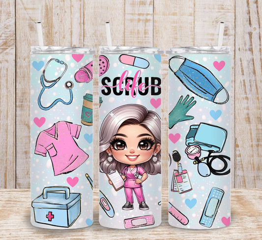 Nurse Life -20oz Skinny Tumbler
