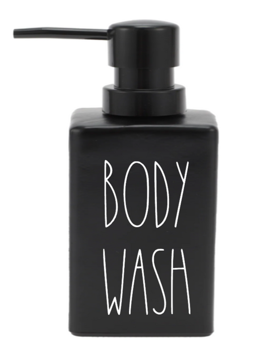 Body Wash-(WHITE FONT) -UV DTF DECAL 3''