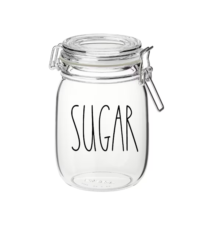 Sugar -(BLACK FONT) -UV DTF DECAL 3''