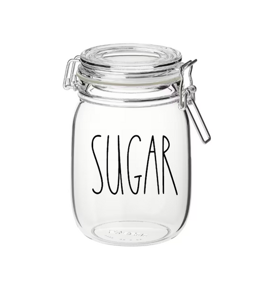 Sugar -(BLACK FONT) -UV DTF DECAL 3''