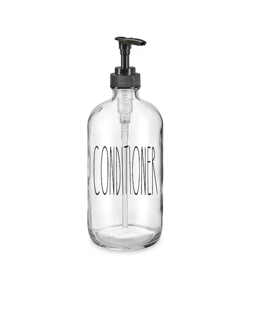Conditioner -(Black FONT) -UV DTF DECAL 3''