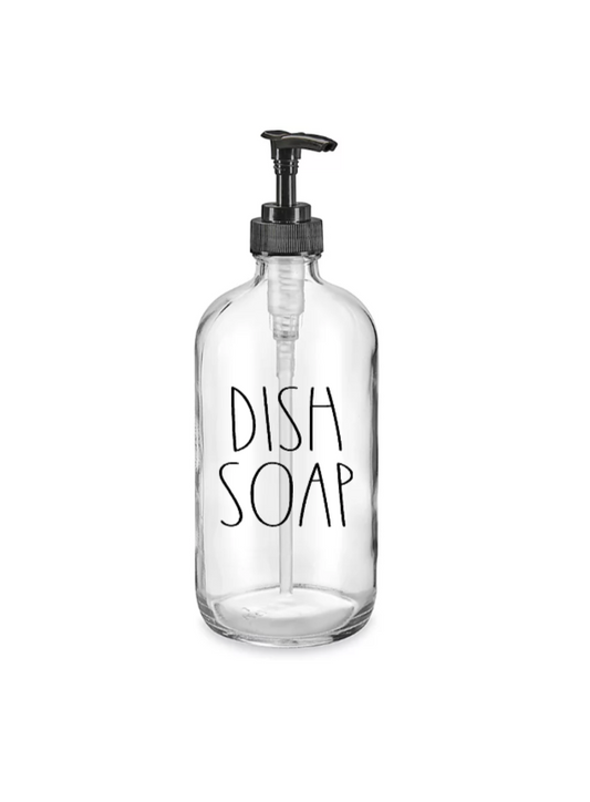 Dish Soap -(Black FONT) -UV DTF DECAL 3''