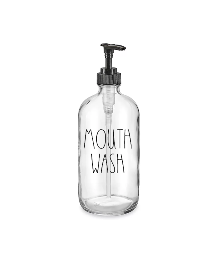 Mouth Wash -(Black FONT) -UV DTF DECAL 3''