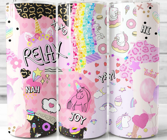 Unicorn  -20oz Skinny Tumbler