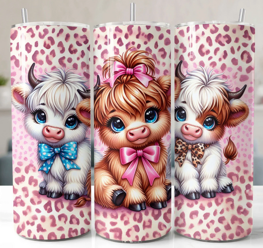 Highland Cow  -20oz Skinny Tumbler