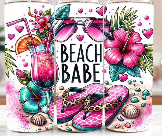 Beach Babe-20oz Skinny Tumbler